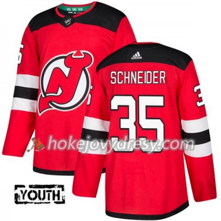 Dětské Hokejový Dres New Jersey Devils Cory Schneider 35 Červená 2017-2018 Adidas Authentic